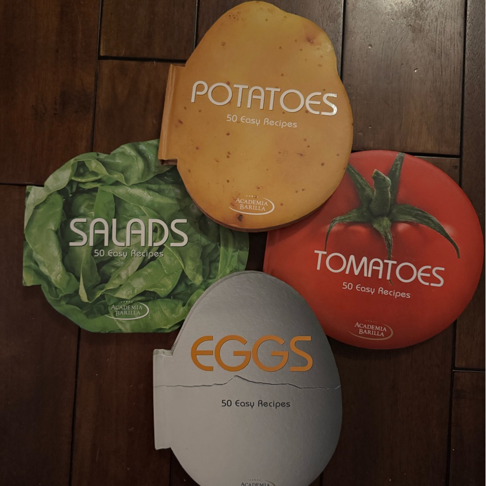 Set of Four Recipe Books - Eggs, Salads, Potatoes, Tomatoes